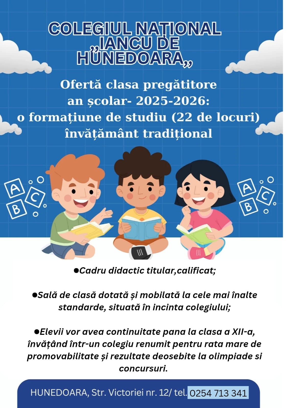 pliant clasa pregatitoare